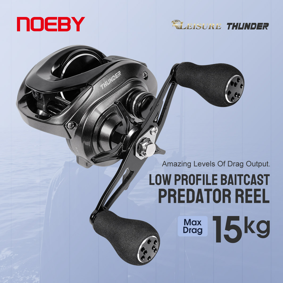 Abu Garcia Reel Max - Noeby Baitcasting Reel Sistema frenante magnetico