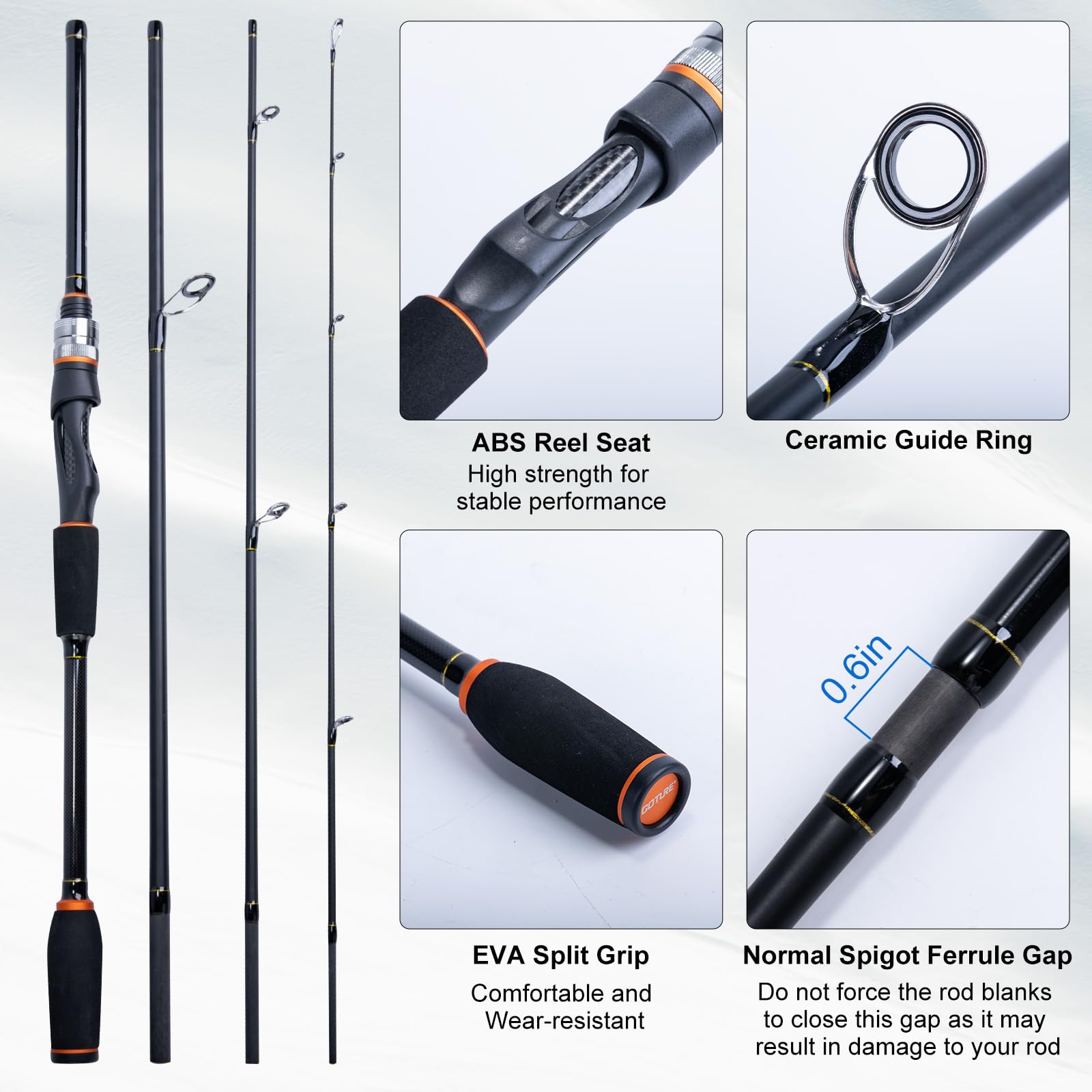 Goture Set Portatile Canna da  - Fishing Rod Combo recensione e prezzo