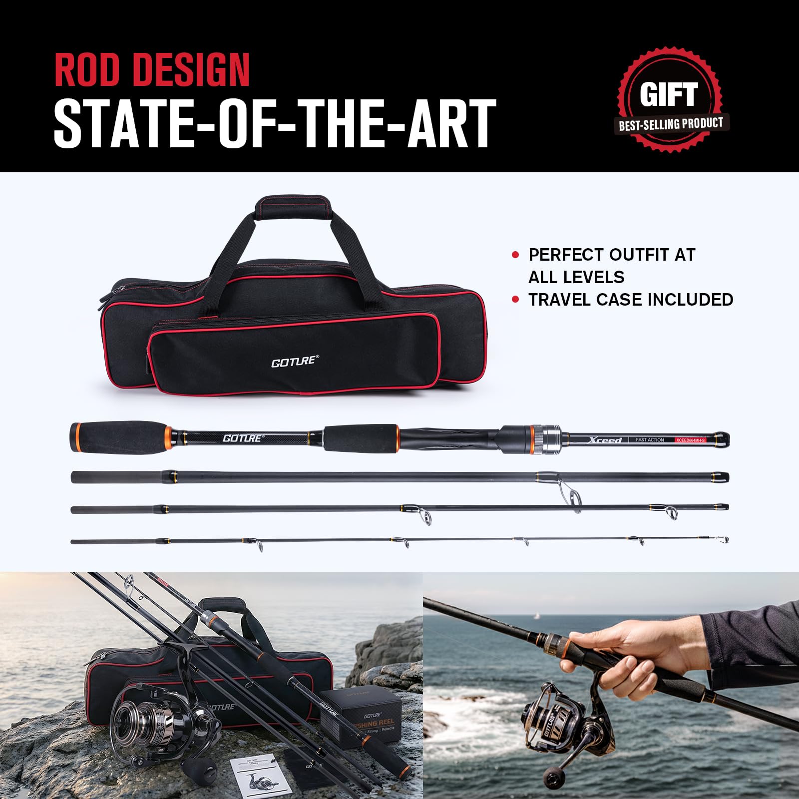 Goture Set Portatile Canna da  - Fishing Rod Combo recensione e prezzo