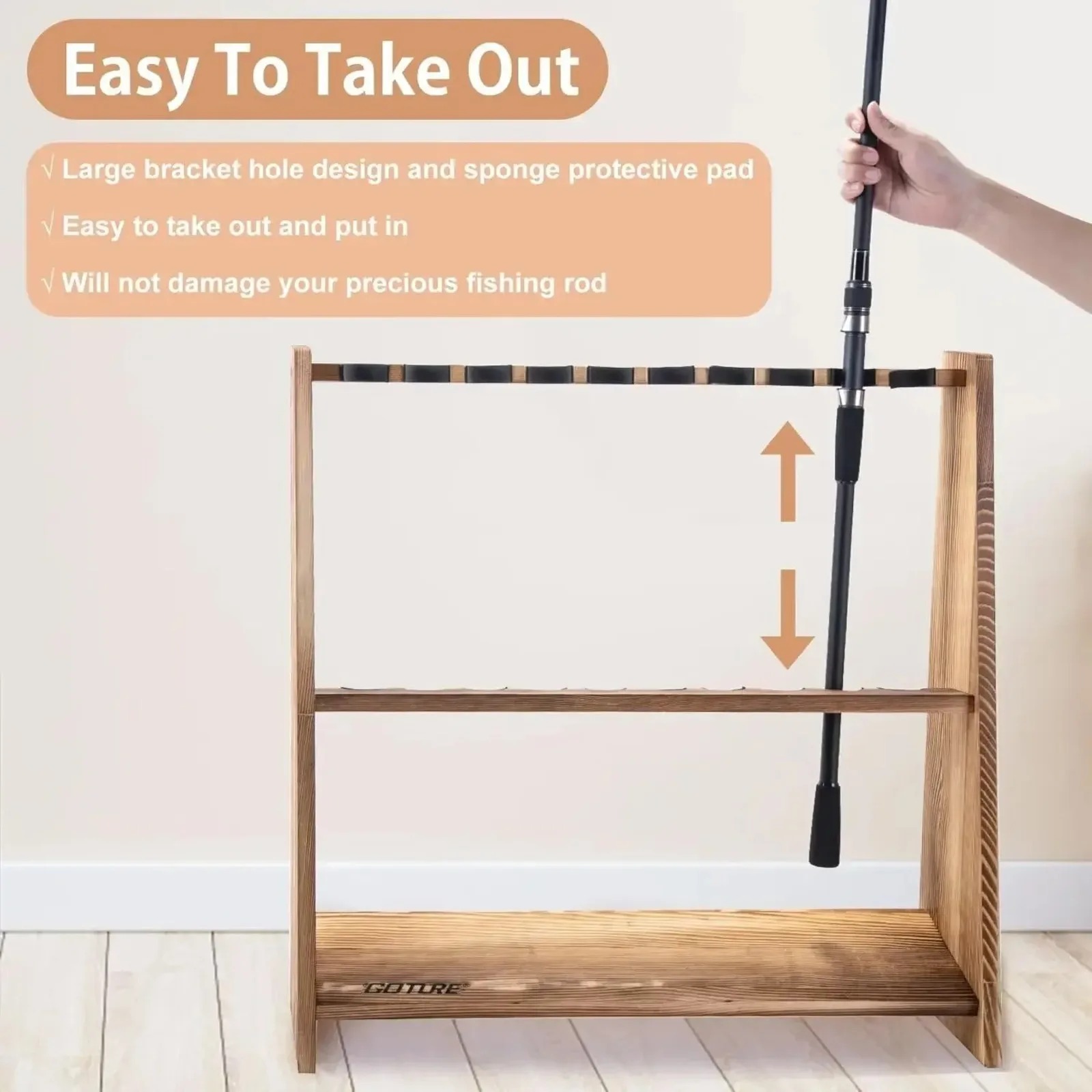 Goture Portacanne da Pesca a 1 - Fishing Rod Rack recensione e prezzo