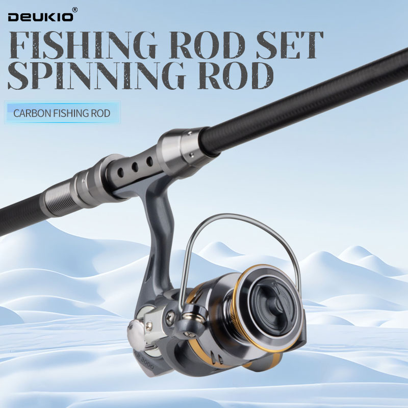 DEUKIO Canna da pesca e muline - Fishing Rod Combo recensione e prezzo