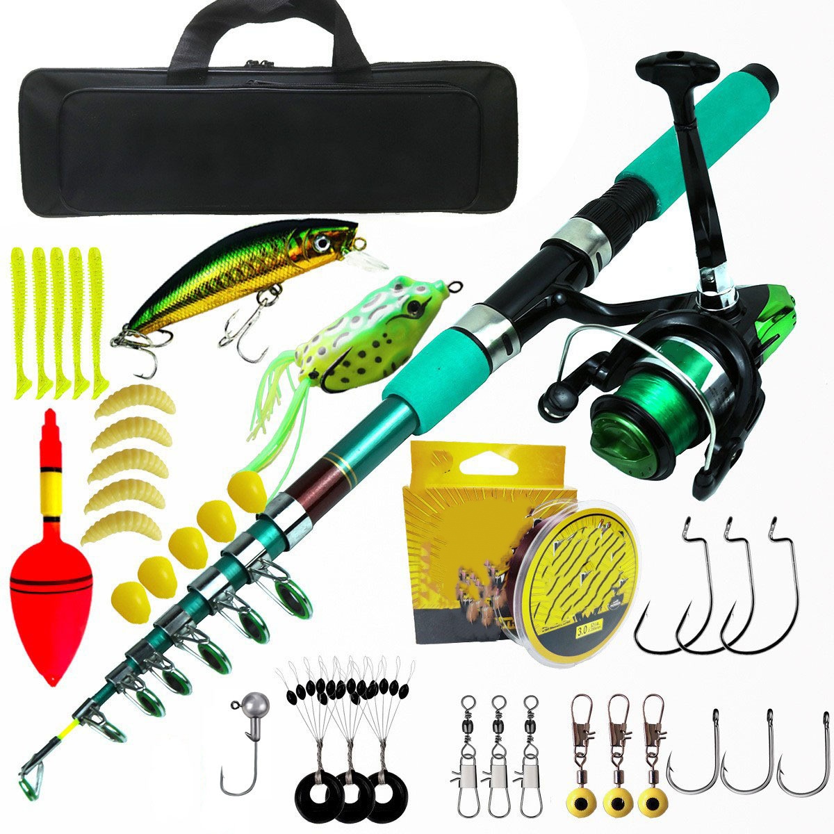 Kit Canna da Pesca Telescopica - Fishing Rod Combo recensione e prezzo